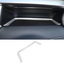 ABS Chrome For Toyota RAV4 2016 2017 Glove Box Light Strip Copilot Storage Box Sequun Stickers Case Interior Cover Trim