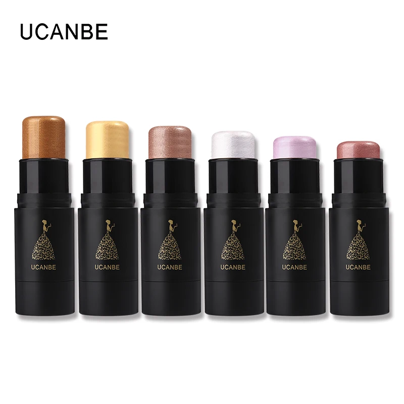 UCANBE брендовые матовые мерцающие бронзаторы, палочка, 3D Макияж лица, основа для макияжа, маскирующий крем Контурный карандаш, осветитель, светящийся набор