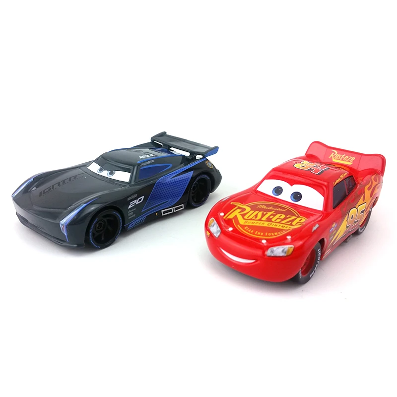Disney Pixar Cars 3 Jackson Storm & Lightning McQueen 155 Diecast Metal Toy Car Model Loose New