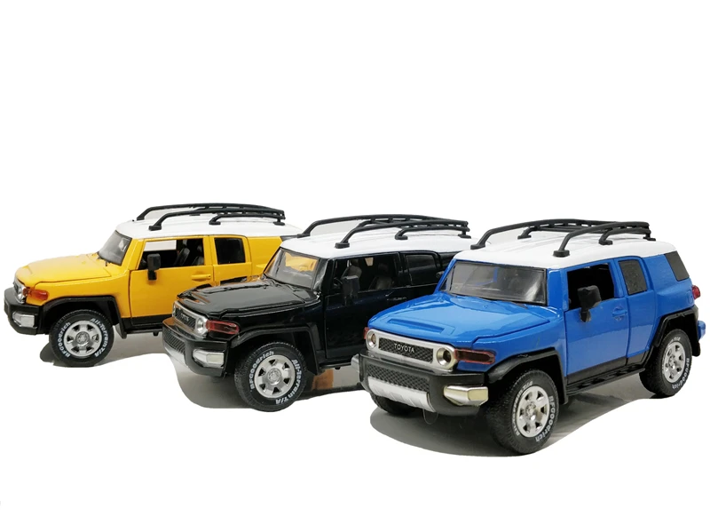 1 32 Toyota Fj Cruiser Blue Roof Rack Diecast Model Car In