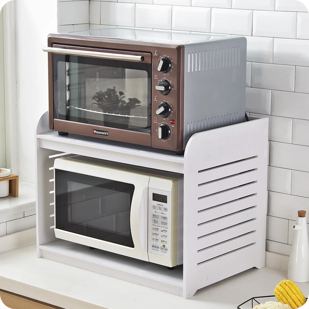  A1 Microwave oven rack wood oven shelf kitchen spice rack kitchen supplies countertop storage rack  - 32918012046