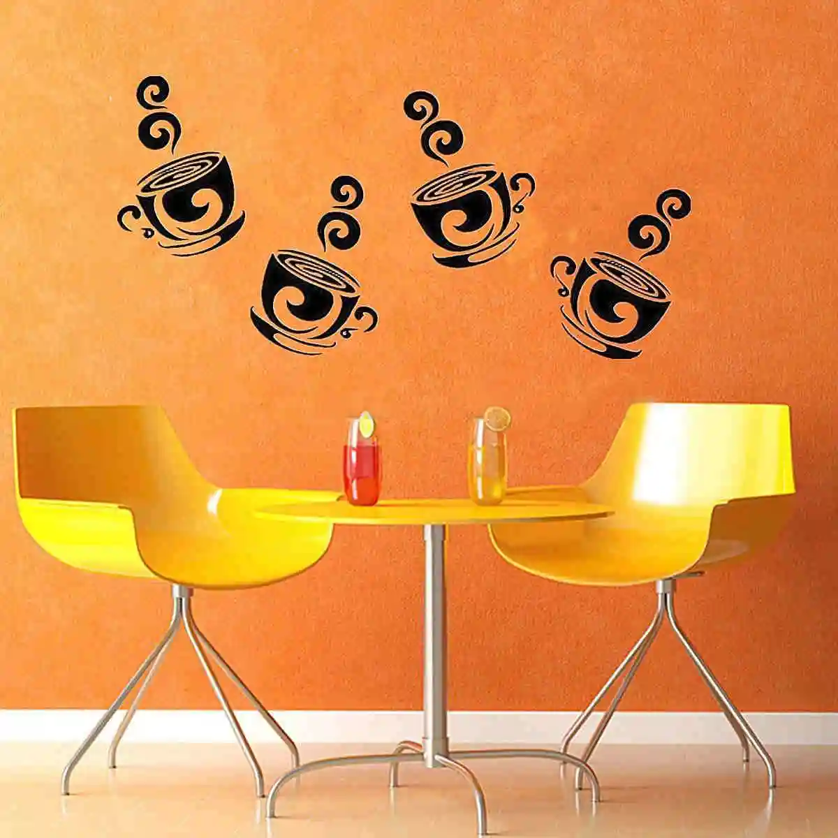 DIY Coffee Cup wall stickers for kitchen decor on the wall home decoration accessories kitchen wall stickers vinilos decorativos