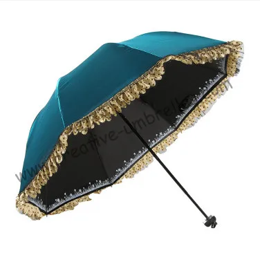 Westeng Folding Travel Umbrella Anti UV Rain Sun Umbrella Lightweight Windproof Parasol Umbrella Candy Color 