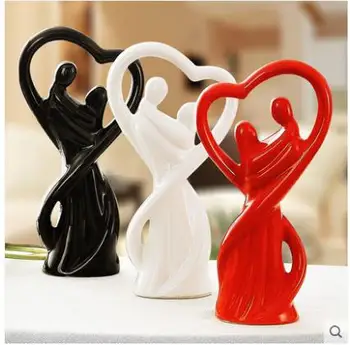 

Couple crafts ornaments, creative ceramic decorations, desktop gadgets, Valentine's Day gifts