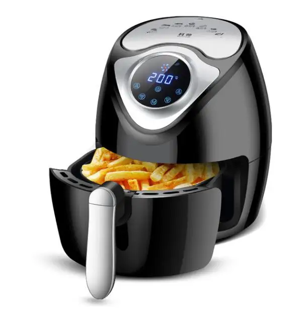 

1300W 2.6L Air Fryer Pan Home Intelligent Touch Screen Electric Deep Fryer No Oil Fume Potato Chips Frying Machine Multicppker