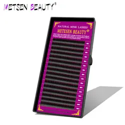 METESEN BEAUTY L CURL 16 строк Индивидуальные Накладные ресницы норковые накладные ресницы искусственные, ненастоящие, поддельные ресницы