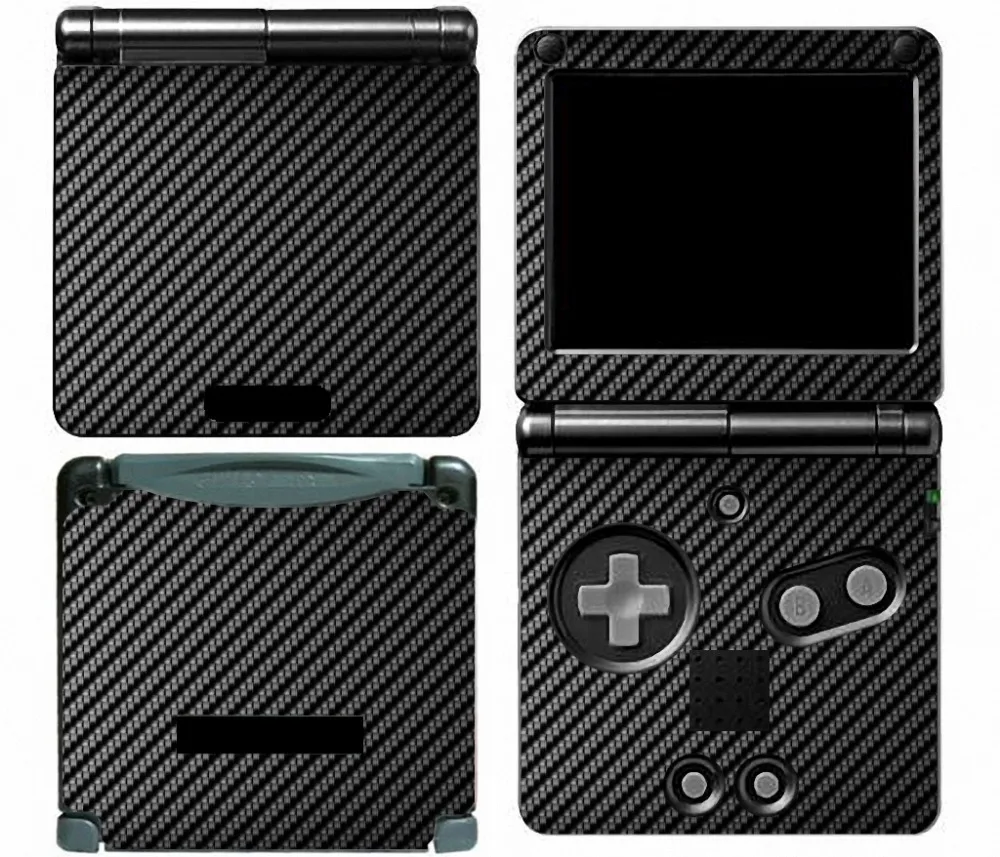 Black Carbon Fiber Vinyl Skin Sticker Protector for Nintendo GameBoy ...