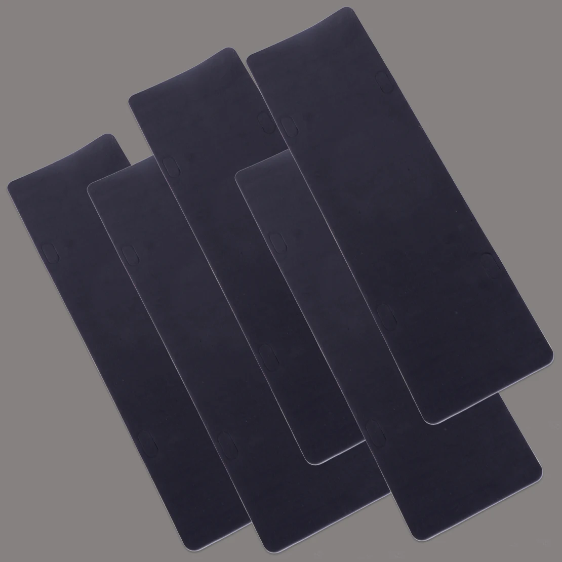 

DWCX 5pcs Black 4 Holes Shockproof Anti-vibration Car Truck License Plate Pads Bumper Foam Sticker