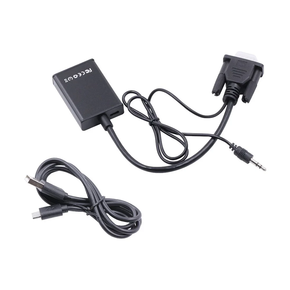 Портативный Plug and play мини преобразователь из VGA в HDMI с аудио VGA2HDMI 1080P разъем адаптера для проектора ПК ноутбук к HDTV - Цвет: Series 2