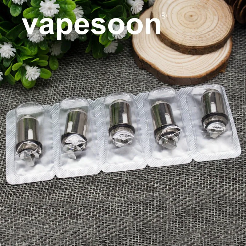 

5pcs Original vapesoon Pre-installed 0.3ohm Dual Coils Head for SMOK VAPE PEN 22 / Vape Pen Tank / Vape Pen Plus