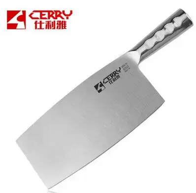 

Free Shipping CERRY Stainless Steel Kitchen Cleaver Chef Meat Vegetable Slicing Knife Household Multi-purpose Cutting Knife