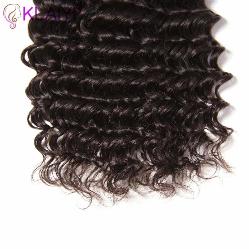Klaiyi Brazilian Hair Bundles Deep Wave 12-26 Inch Remy Hair 3 Bundles Natural Color Can Be Dyed All Colors 100% Human Hair Klaiyi Brazilian Hair Bundles Deep Wave 12-26 Inch Remy Hair 3 Bundles Natural Color Can Be Dyed All Colors 100% Human Hair