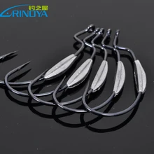 Trulinoya колючие рыболовные крючки подходят для Texas Carolina Florida Rigs, 1#, 2/0#15 шт./партия(3 упаковки