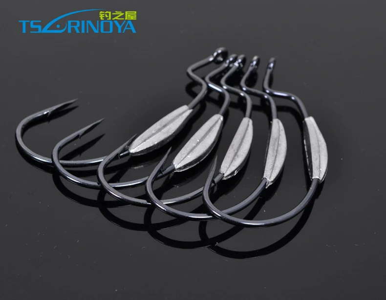 

Trulinoya Barbed fishing hooks Fit for Texas Carolina Florida Rigs,1#,2/0# 15pcs/lot(3packs),Free shipping