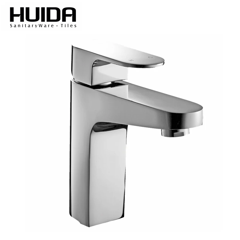 

HUIDA bathroom basin faucet contemporary single hole single handle deck mounted ceramic brass body polished chromed HDN0191M