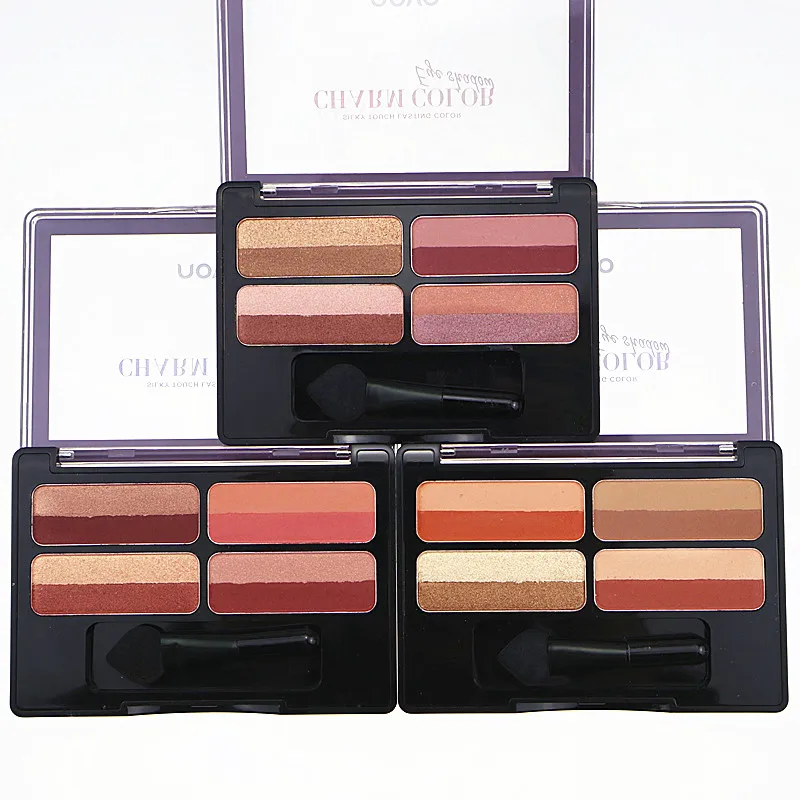 

NOVO Gradient Lazy Gitter Matte Eye Shadow Pigmen Palette Quick Make up Set Nude Shimmer Easy to Wear Cosmetic Eyeshadow Makeup