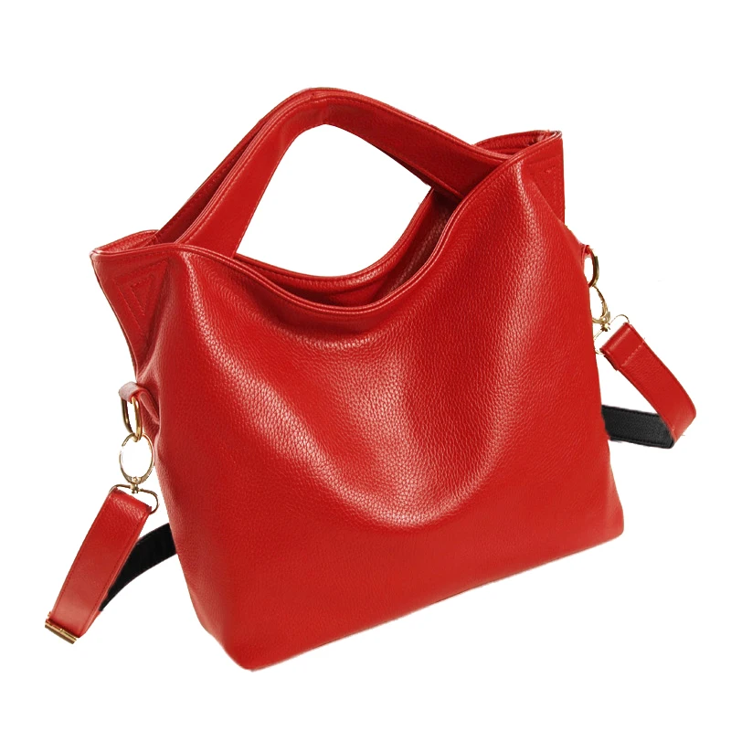 Koop Hot Fashion Vrouwen Vintage PU Leather Tote Handtas Chic Kantoor Dames Crossbody Messenger Schoudertas