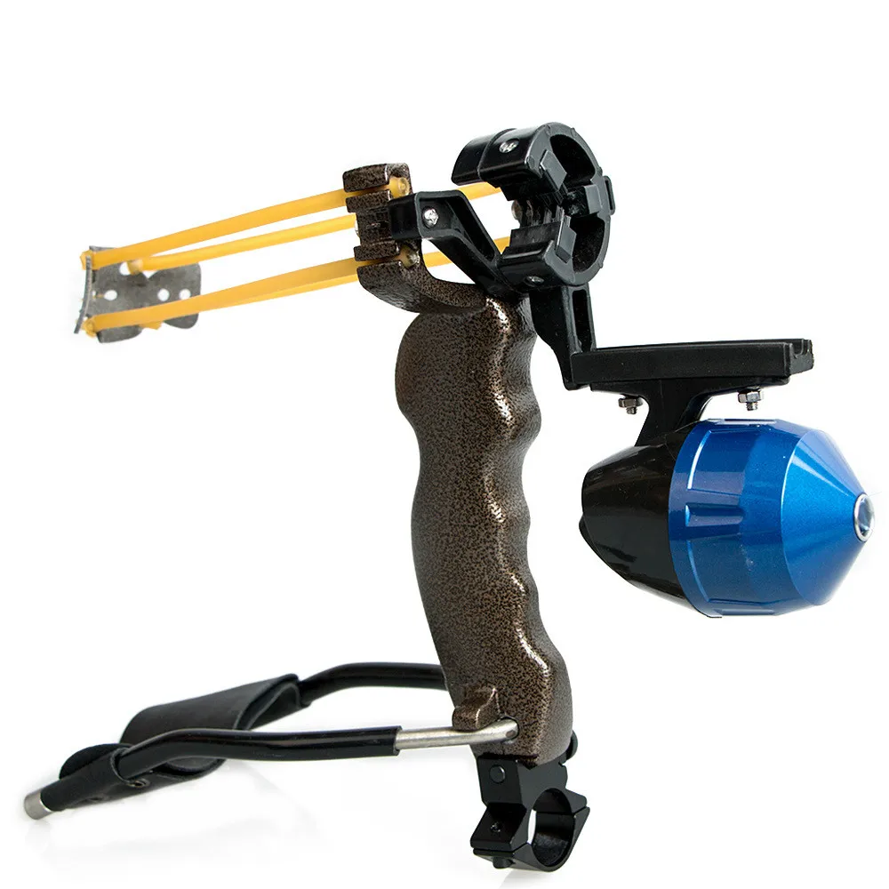 

Outdoor Fish Hunting and Shooting Fish Slingshot Set Competitive Toys with Arrow Platform, Fishing Line and Wrist Support