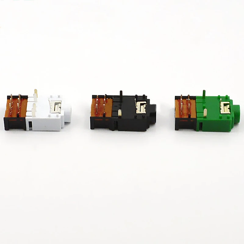 Jack 3 5mm Audio Socket Connector Stereo Two channel Socket Headphone Jack Audio Socket Adapter Metal