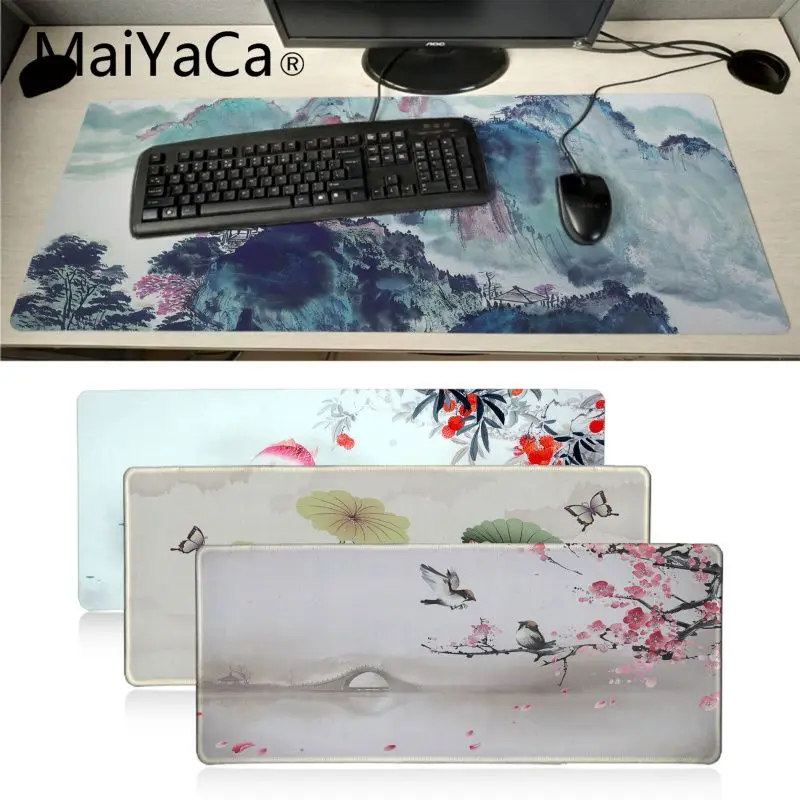 

MaiYaCa Your Own Mats Chinese style art High Speed New Mousepad Rubber Mouse Durable Desktop Mousepad Notebook Mice Mats