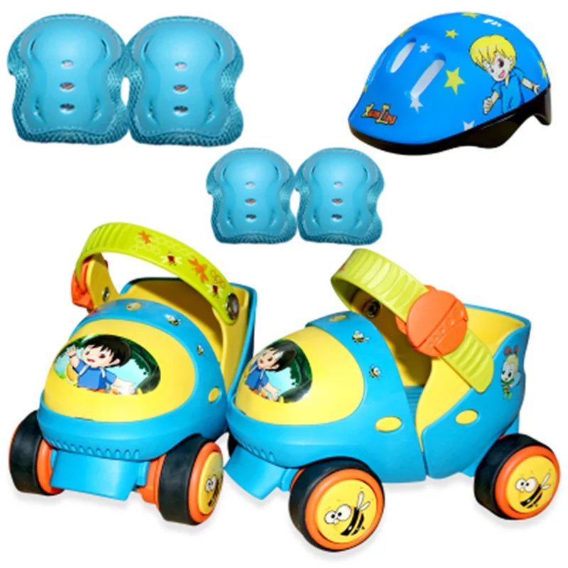 مستوى الدخول الطفل زلاجات دوارة أحذية مع السلامة قبالة زر مواد مقاومة الانزلاق مجانا هدايا للأطفال قابل للتعديل حجم IB29