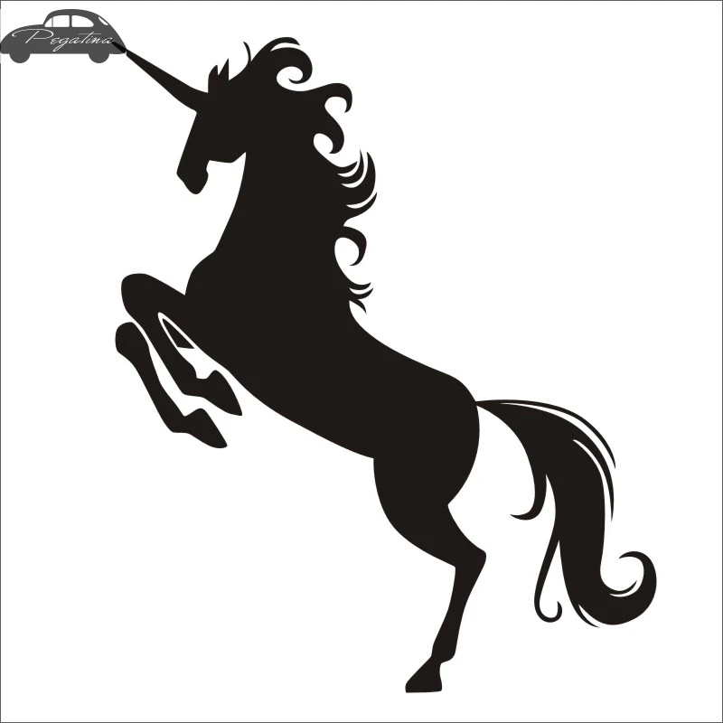 Unicorn Sticker Unicorn Decal Car Posters Vinyl Wall Decals Pegatina Quadro Parede Decor Mural Sticker 719