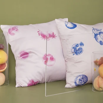 

DUNXDECO Cushion Cover Decorative Pillow Case Modern Art Velvet Fruits Print Luxury Home Office Sofa Chair Coussin Decoration