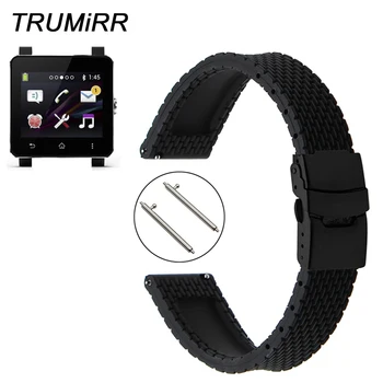 

24mm Quick Release Silicone Rubber Watchband + Tool for Sony Smartwatch 2 SW2 Suunto TRAVERSE Watch Band Wrist Strap Bracelet