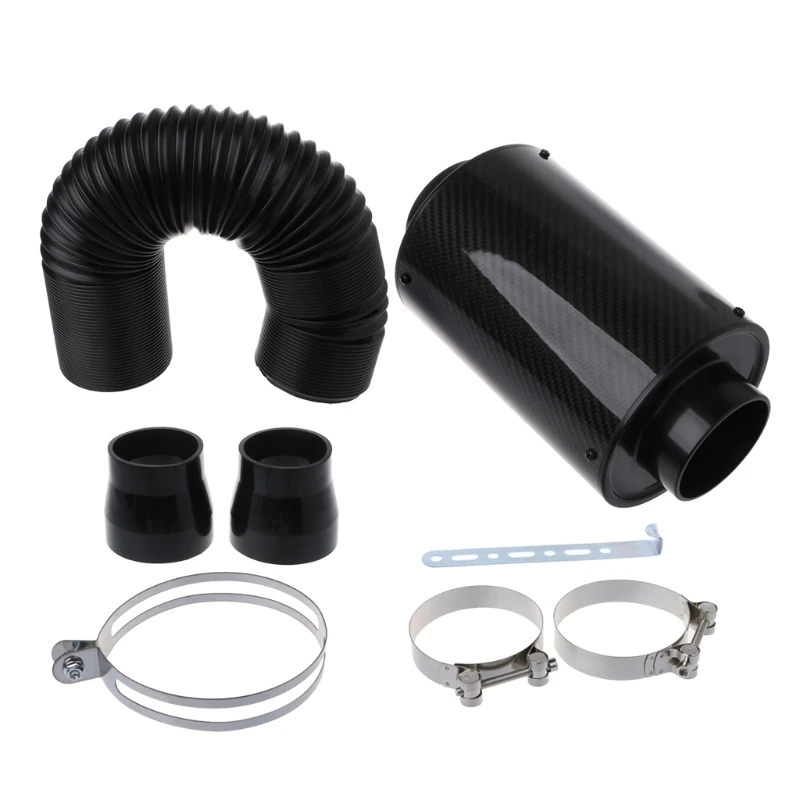 Universal Racing Air Filter Box Carbon Fiber Cold Feed Induction Air