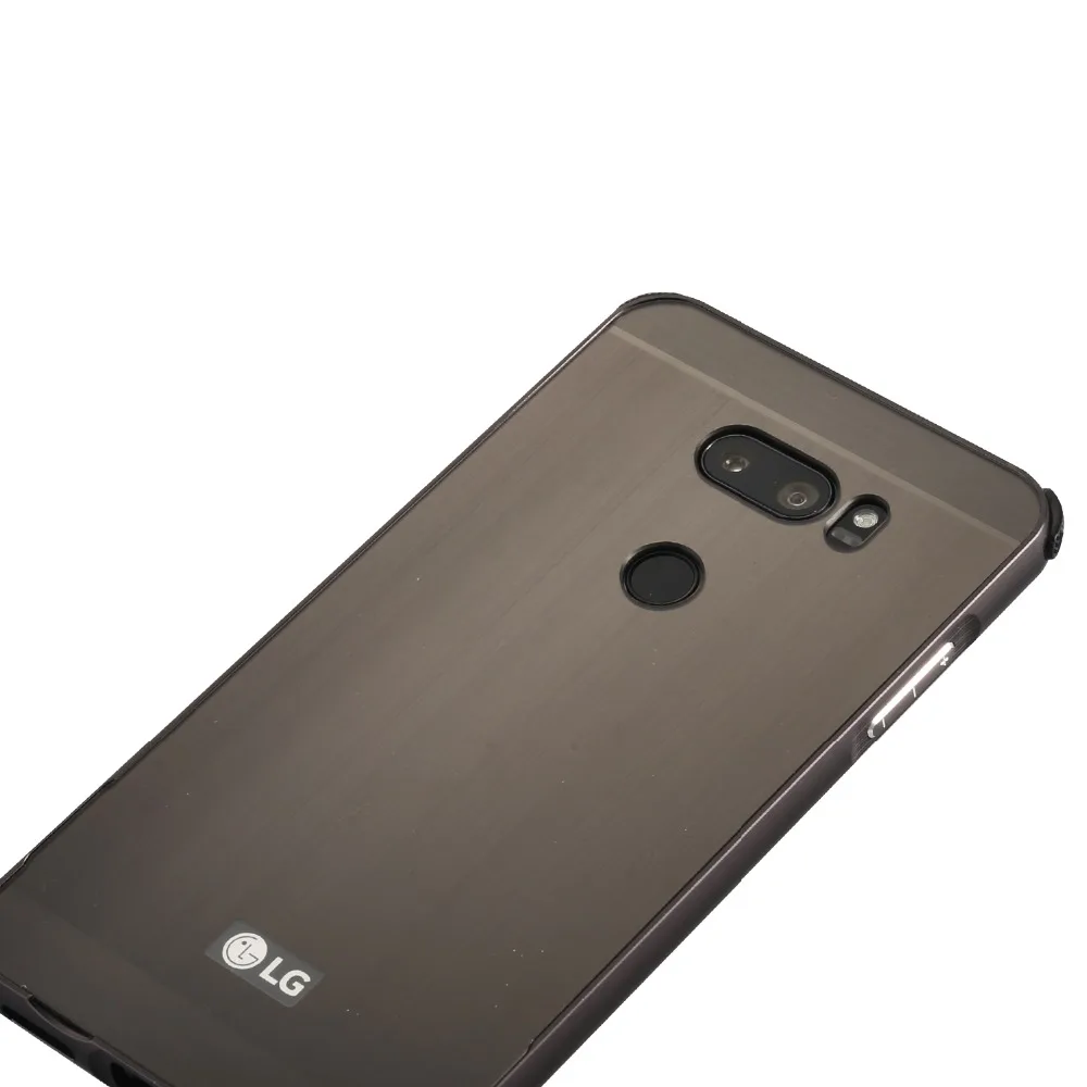 Для LG V10 V20 V30 чехол металлический алюминиевый бампер матовый ПК задняя крышка Жесткий противоударный чехол для телефона для LG V20 2 в 1 покрытие Капа