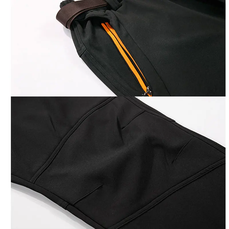 Aufdiazy 7XL invierno de los hombres Softshell polar pantalones al aire libre impermeable a prueba de viento senderismo Trekking térmica Hombre Pantalones IM025