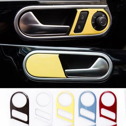 

EAZYZKING CAR INTERIOR DOOR HANDLE COVER FRAME & LOCK SWITCH TRIM STICKER CASE FOR VW VOLKSWAGEN BEETLE 13-17 AUTO ACCESSORIES