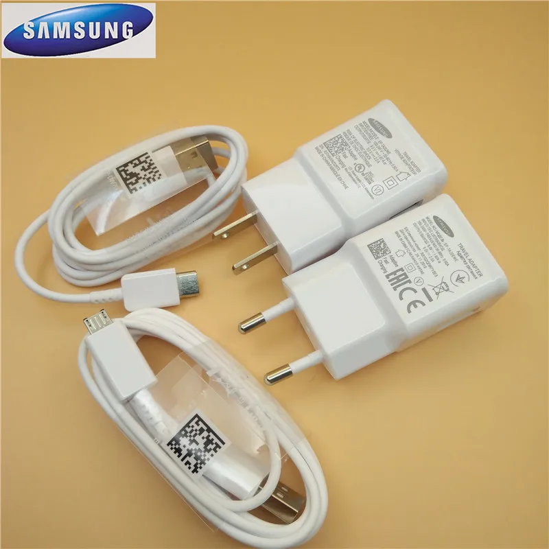 

9V 1.67A Adaptive Fast Charger Adapter Micro USB/TYPE-C Data Cable For Samsung Galaxy s6 s7 EDGE/Note 4 5/S8 Plus/A3 A5 A7 J3 J7