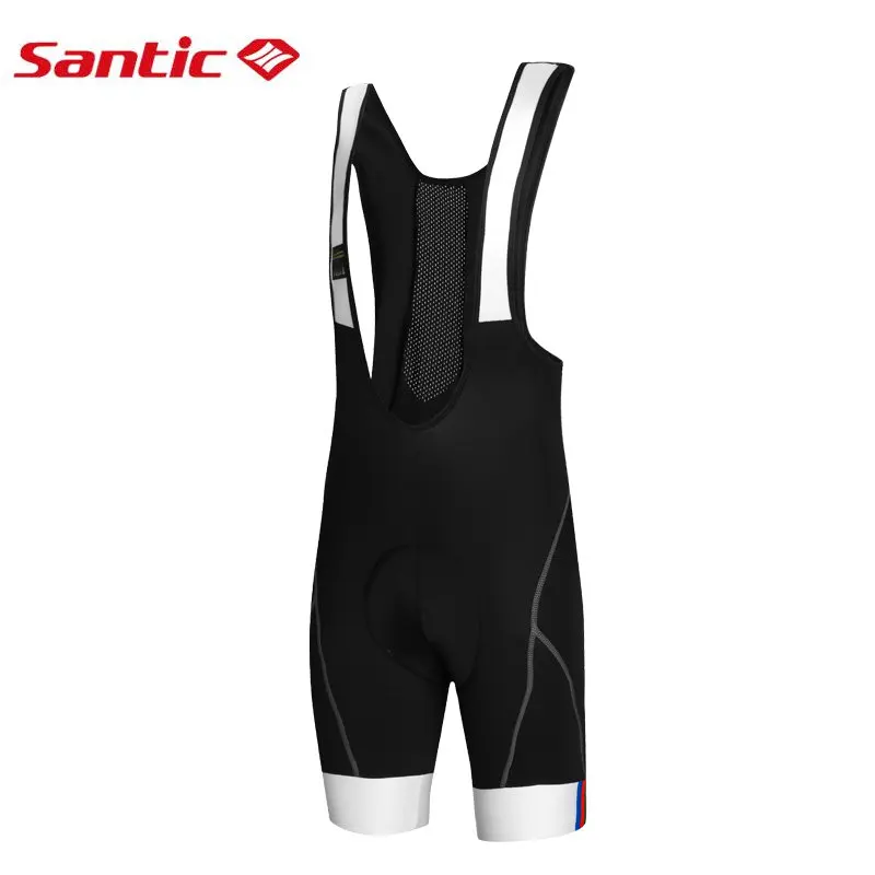 

Santic Men Cycling Bib Shorts 4D Cushion Padding Summer MTB Shorts Breathable Mesh Road Bicycle Bike Bib Shorts Ciclismo C05031