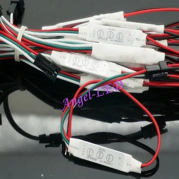 

best price DC5V-24V 1 pcs Mini RGB 3key LED Controller for 5050 WS2811 ws2812b Dream Color LED light Strip