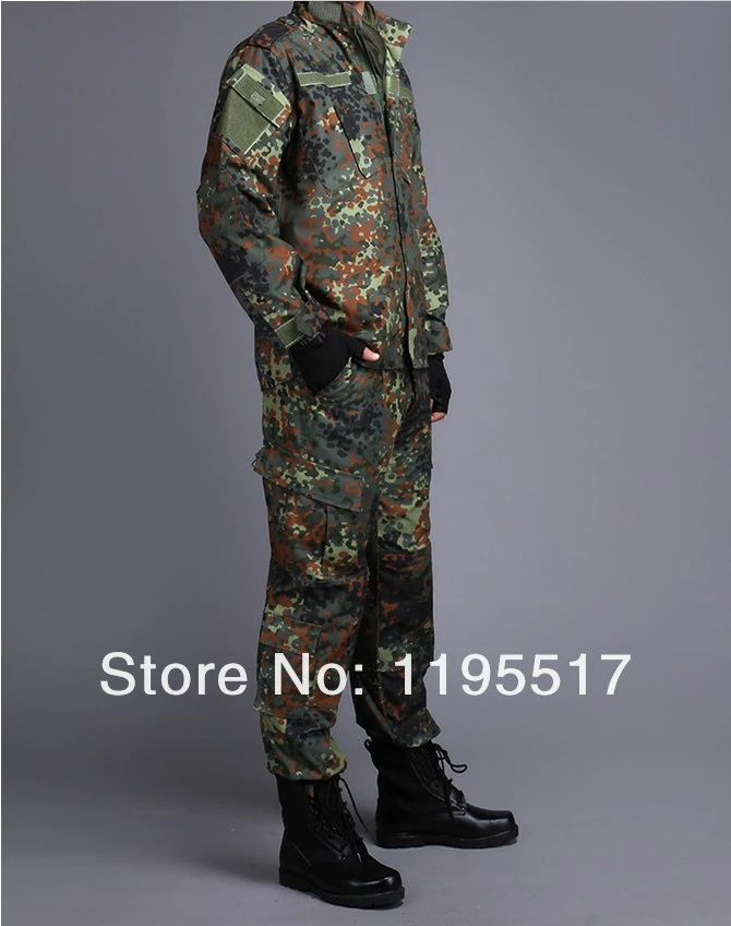 Alemania ejército Flecktarn bdu, alemana uniforme woodland + pantalones  fijados + envío gratuito|german military uniform|german typeuniform  security - AliExpress