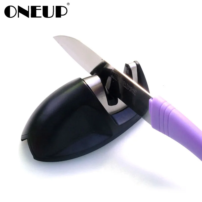 

ONEUP Diamond Knife Sharpener Two Stages Mini Portable Quick Knife Sharpening Kitchen Tools Kitchen Accessories