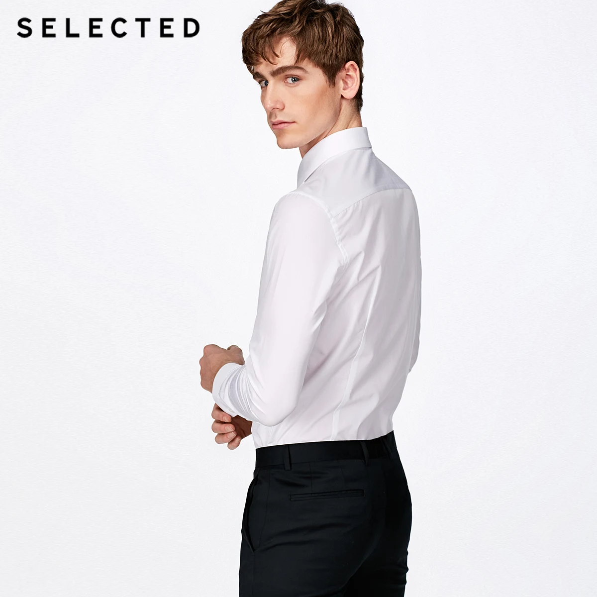 اختيار 2019 الربيع الخريف الرجال قميص القطن منتظم صالح طويلة الأكمام قميص قمصان رسمية للرجال | 418205508