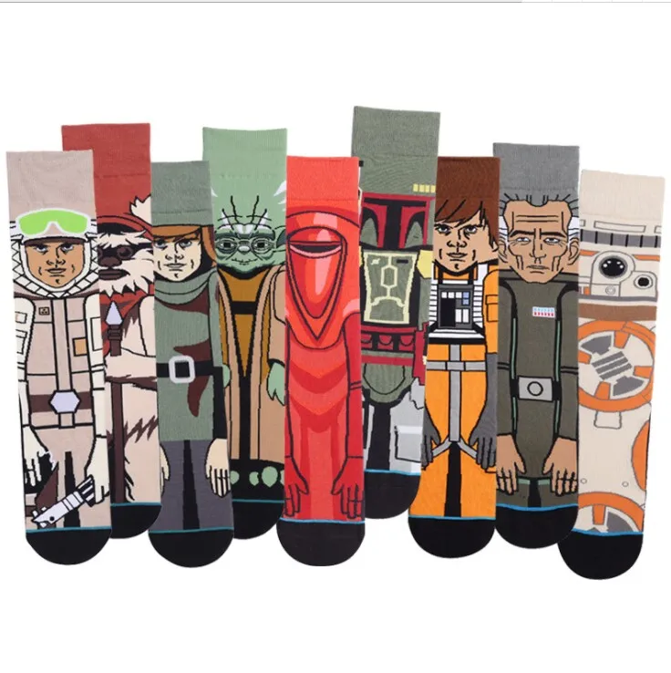 Star Wars Для Мужчин's Носки harajuku хлопок смешные короткие носки унисекс мужская