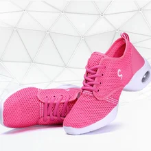 Новинка, современные женские Танцевальные Кроссовки, танцевальная обувь для джаза, сетчатая дышащая обувь, Размеры 35-40, обувь для сальсы, теннисные кроссовки