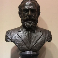 Bi002424 Western Art Бронза Медь Мраморная Фигурка Чайковского Музыкант, Скульптура-Статуя