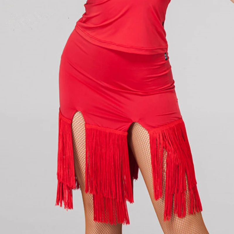 

2019 Latin Dance Skirt Women Stage Performance practice irregular Skirt Lady Rumba Samba Tango Tap Dance Costume Plus Size Wear