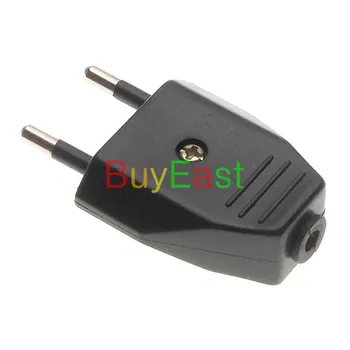 

1 PCS European EU CEE 7/16 Type C Rewireable Power Plug for Table Lamp and Floor Lamp Black Color 2.5A 220V