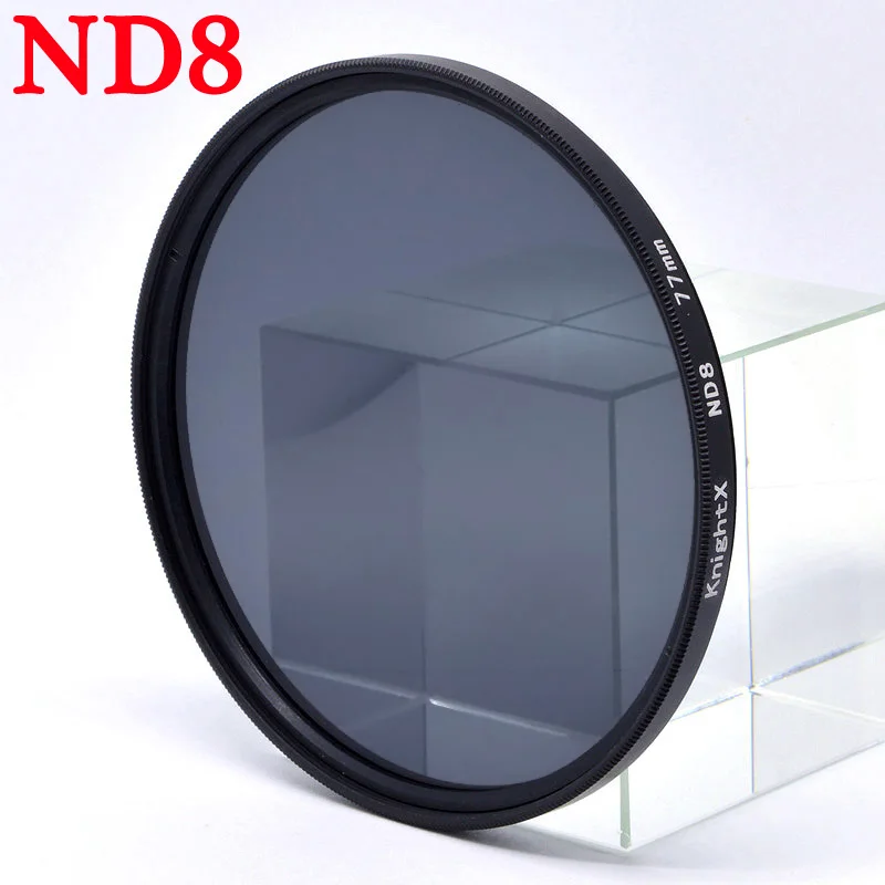 KnightX ND4 фильтр Камера фильтр для объектива для Canon sony Nikon 49 52 55 58 62 67 72 77 мм 1300d 2000d d3300 фото 400d 700d 500d