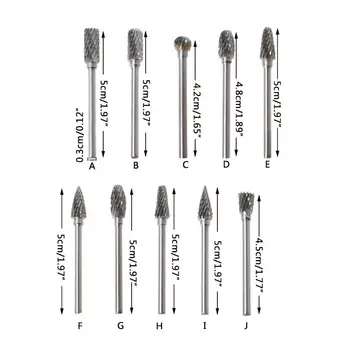 

1PC Tungsten Steel Carbide Rotary File Burr Cutter Rotary Tool Double Diamond Cut Rotary Polishing Embossing Grinding Head