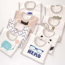 Новое поступление, детские нагрудники, детские махровые нагрудники, квадратная одежда для кормления детей, аксессуары с рисунками для девочек, одежда для мальчиков GS10