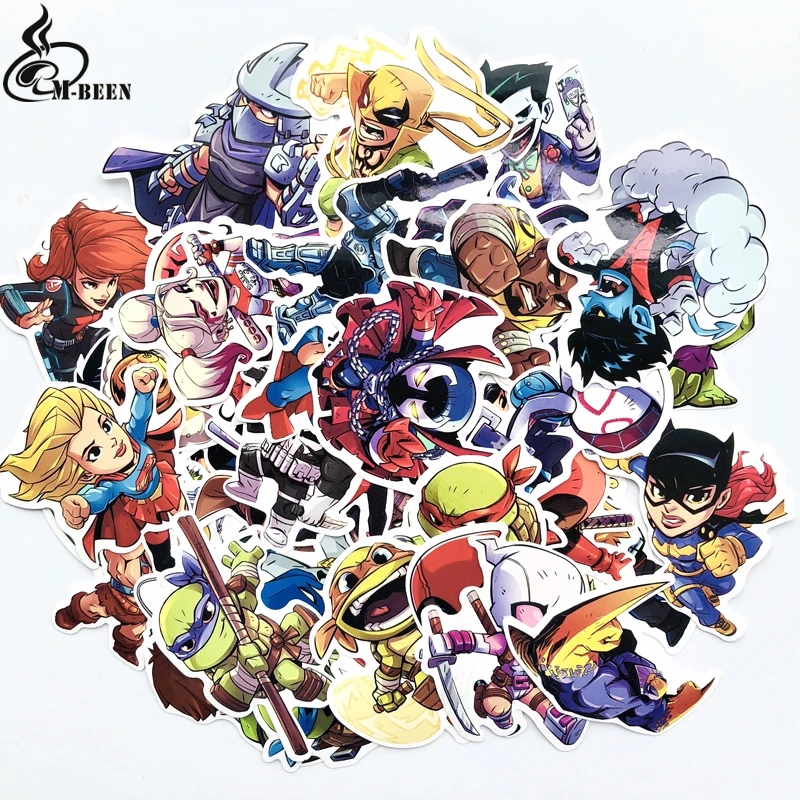 جديد 50 قطعة/الوحدة ملصقات ل Amerian الكرتون ل سيارة الدفتري المحمول صائق الثلاجة لوح التزلج ألعاب دراجة نارية