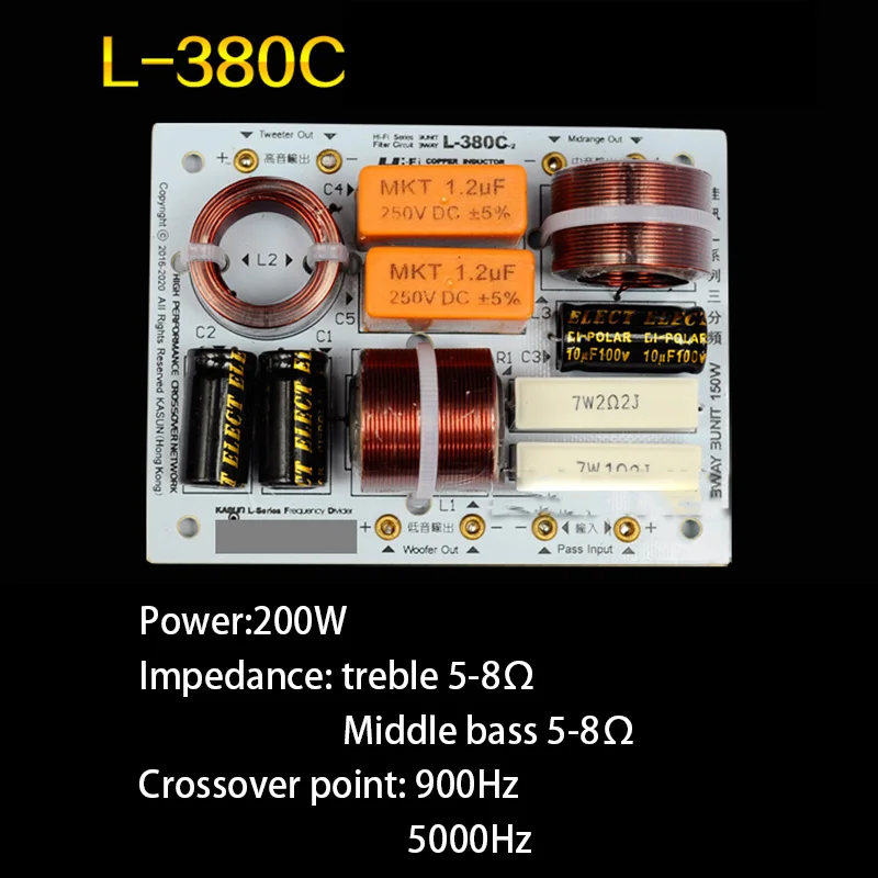 1 шт. HiFi аудио динамик 3 единицы аудио делитель частоты ВЧ СЧ бас 3 Way кроссовер фильтры 160 Вт 180 Вт 200 Вт 320 Вт