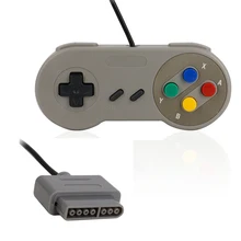 100 шт./лот DHL классический цветной кнопочный стильный джойстик для супер джойстика для SNES/SFC для Windows PC Замена