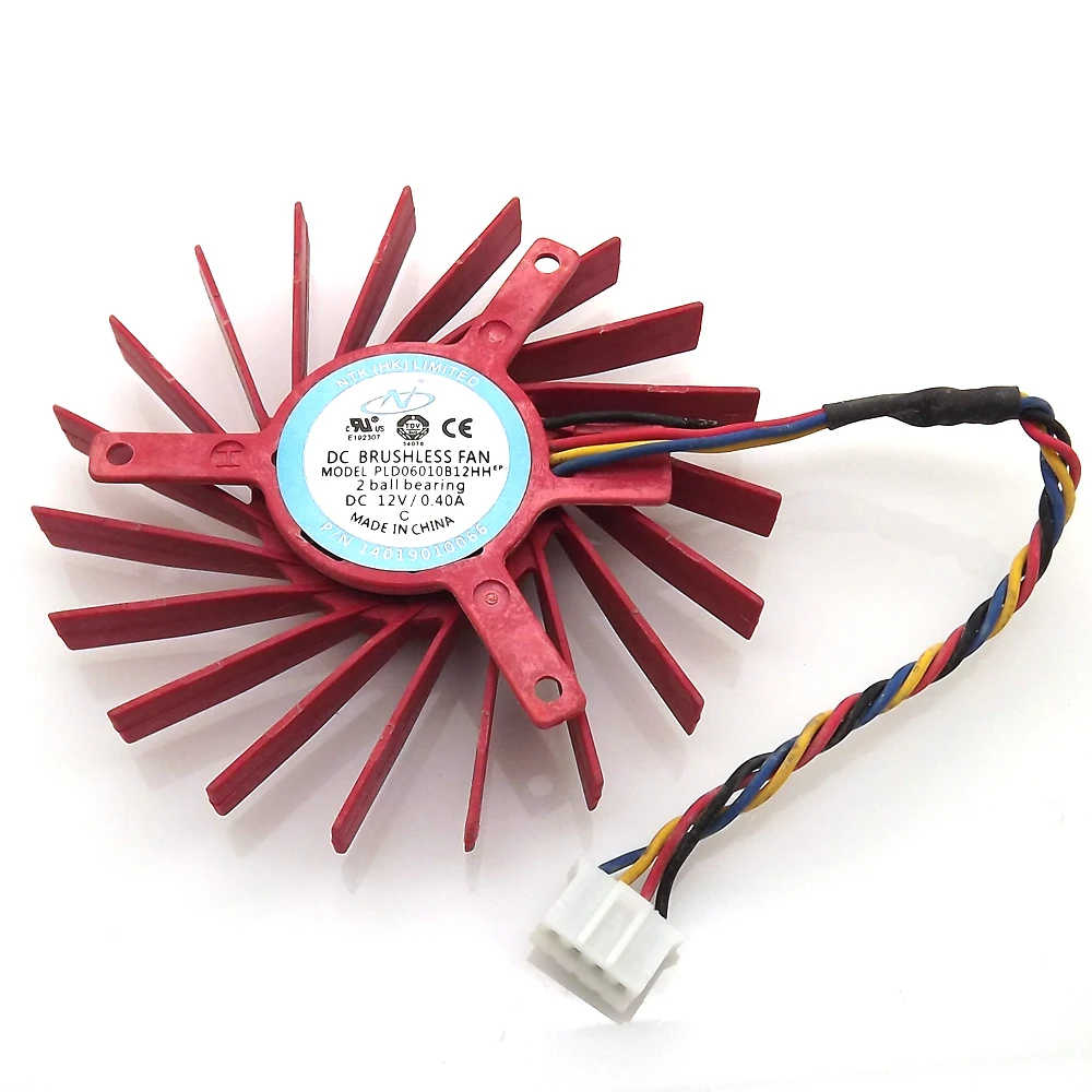 60mm VGA Video Card Fan For ATI Radeon HD 4850 3850 40mm PLD06010B12HH 4Pin